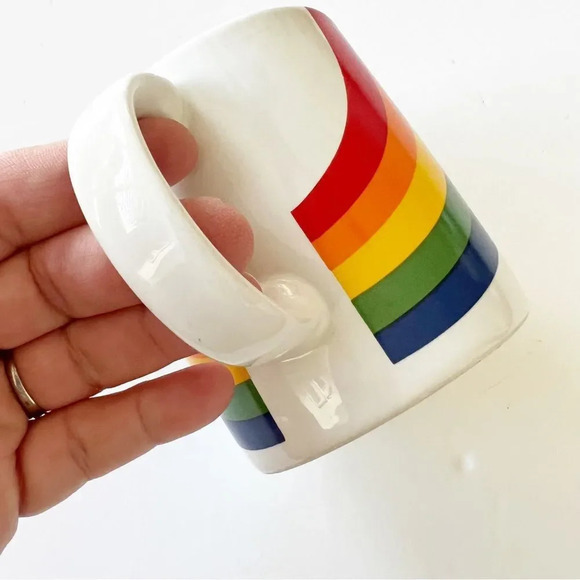 Vintage FTD Rainbow Mug 1986 Harry Styles Coffee Tea Ceramic‎ 1980s - Picture 7 of 9